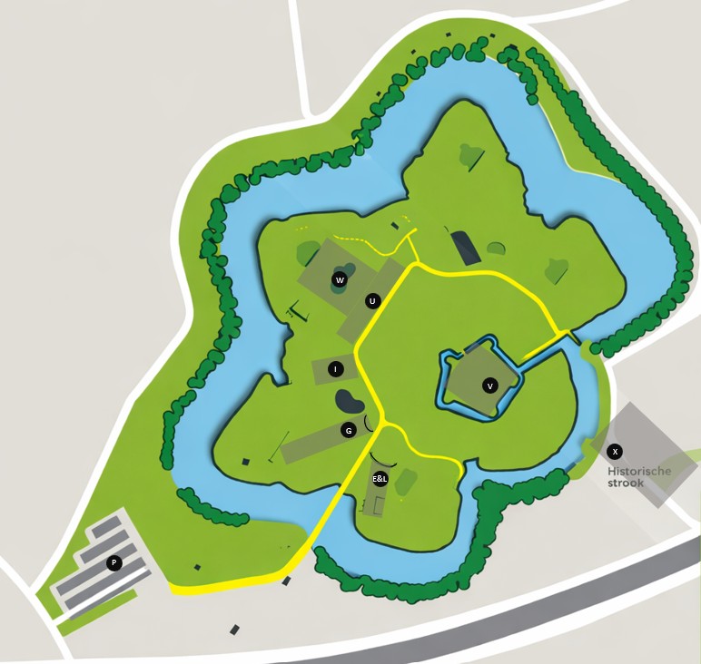 Fort bij Vechten Plattegrond Houtfort